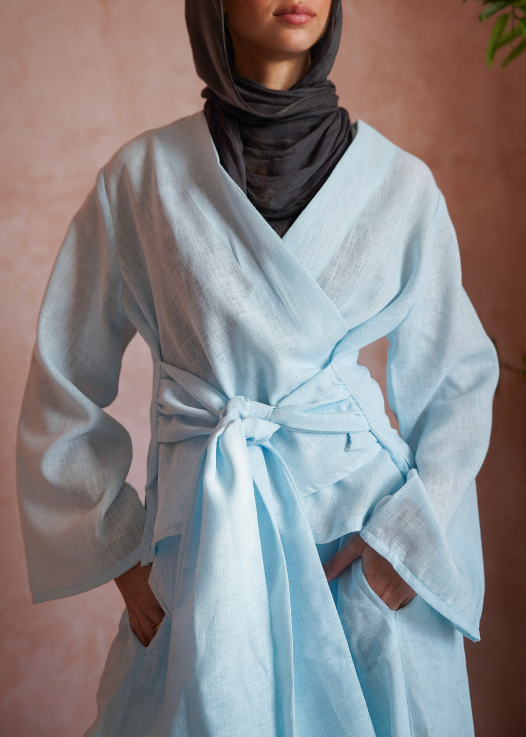 Wrapped Top in Blue
