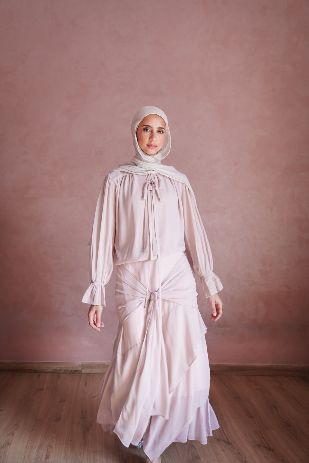 Chiffon Skirt in Pink