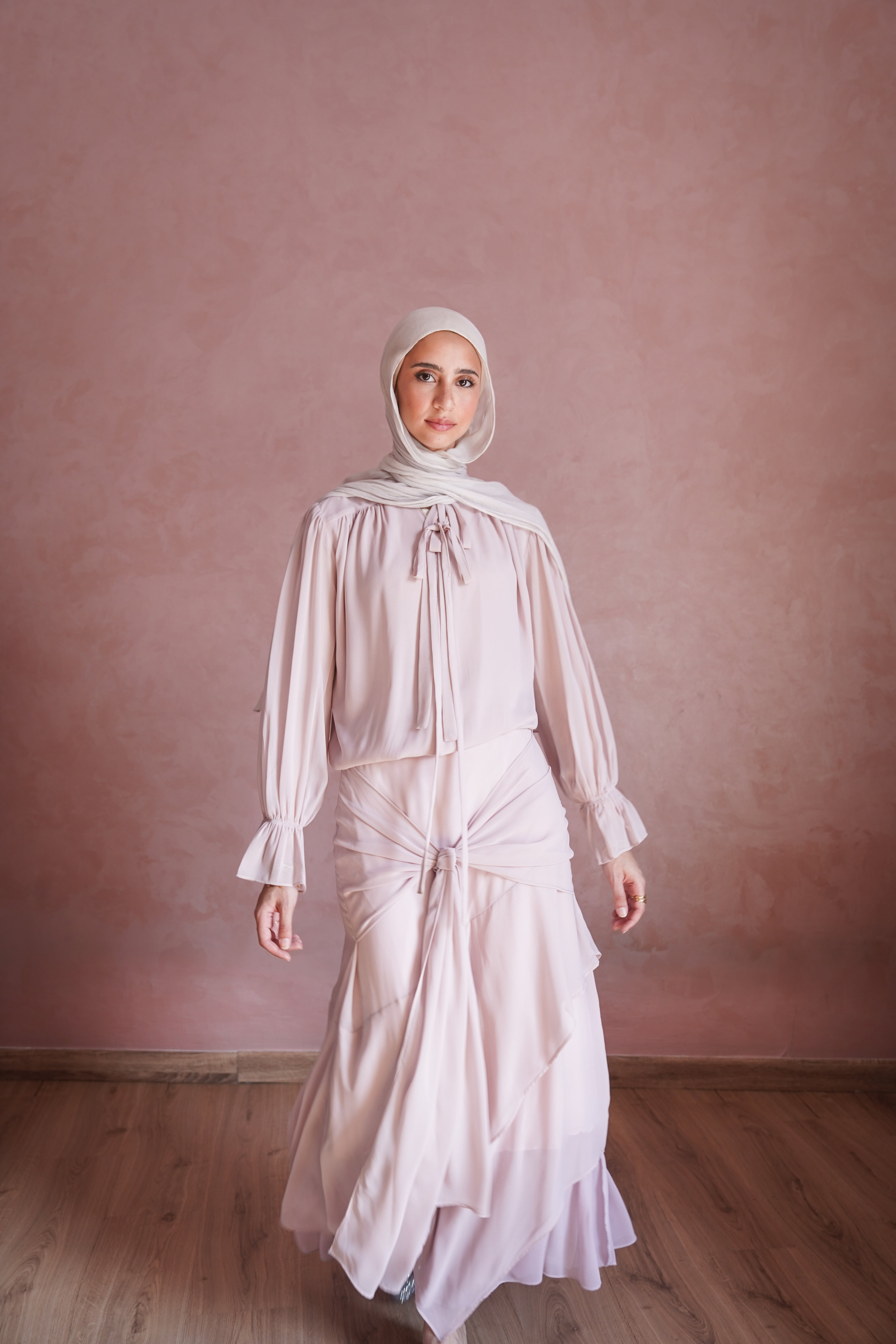 Chiffon Skirt in Pink
