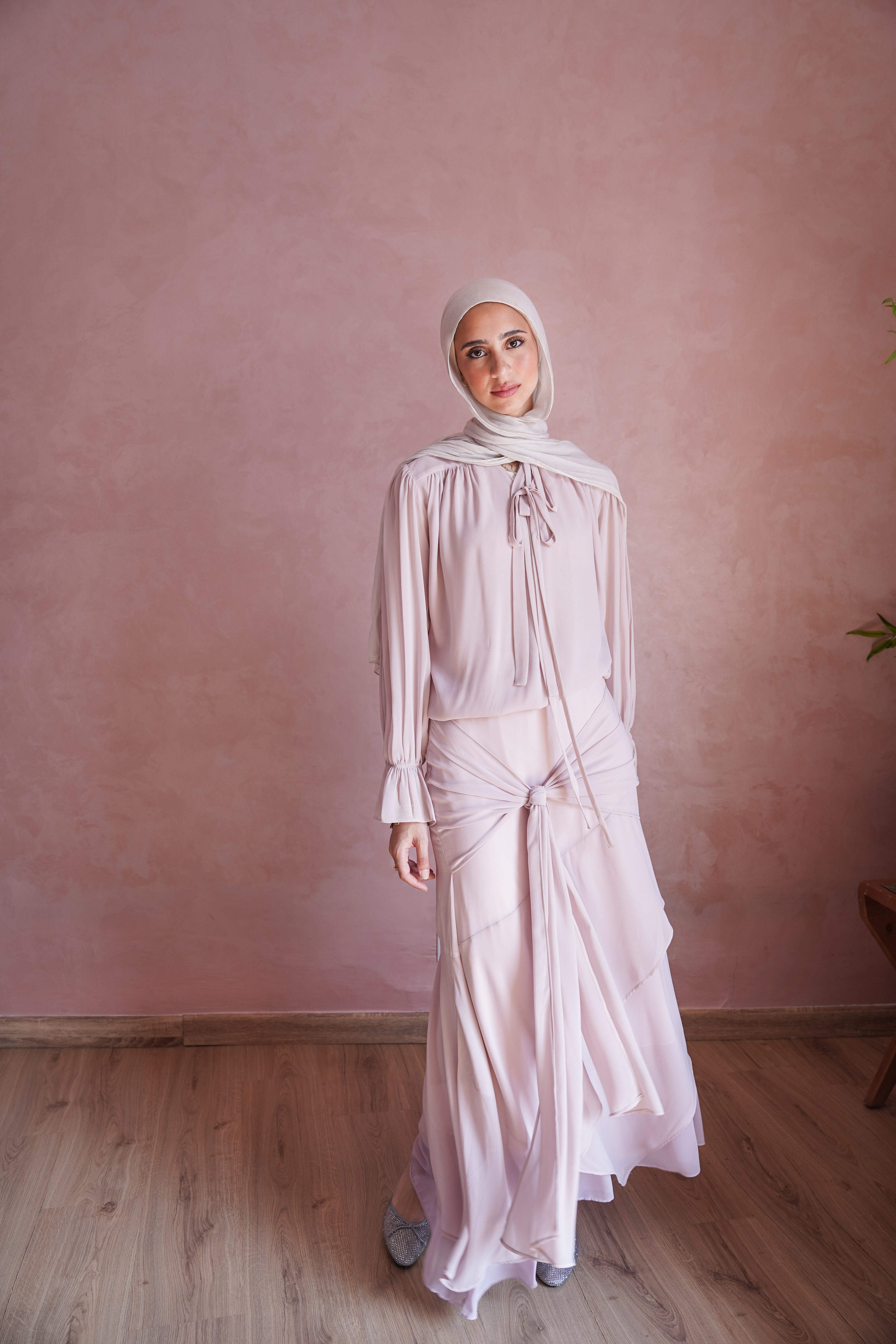 Chiffon Skirt in Pink