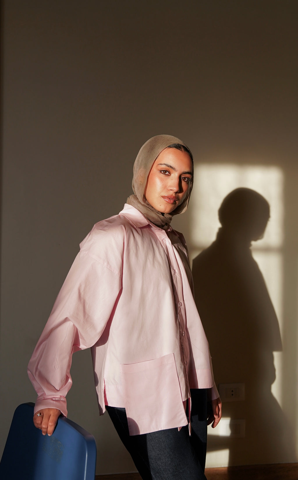 Upside Pocket Chemise in Pink