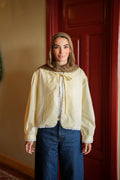 Tie Stripped Blouse in Yellow