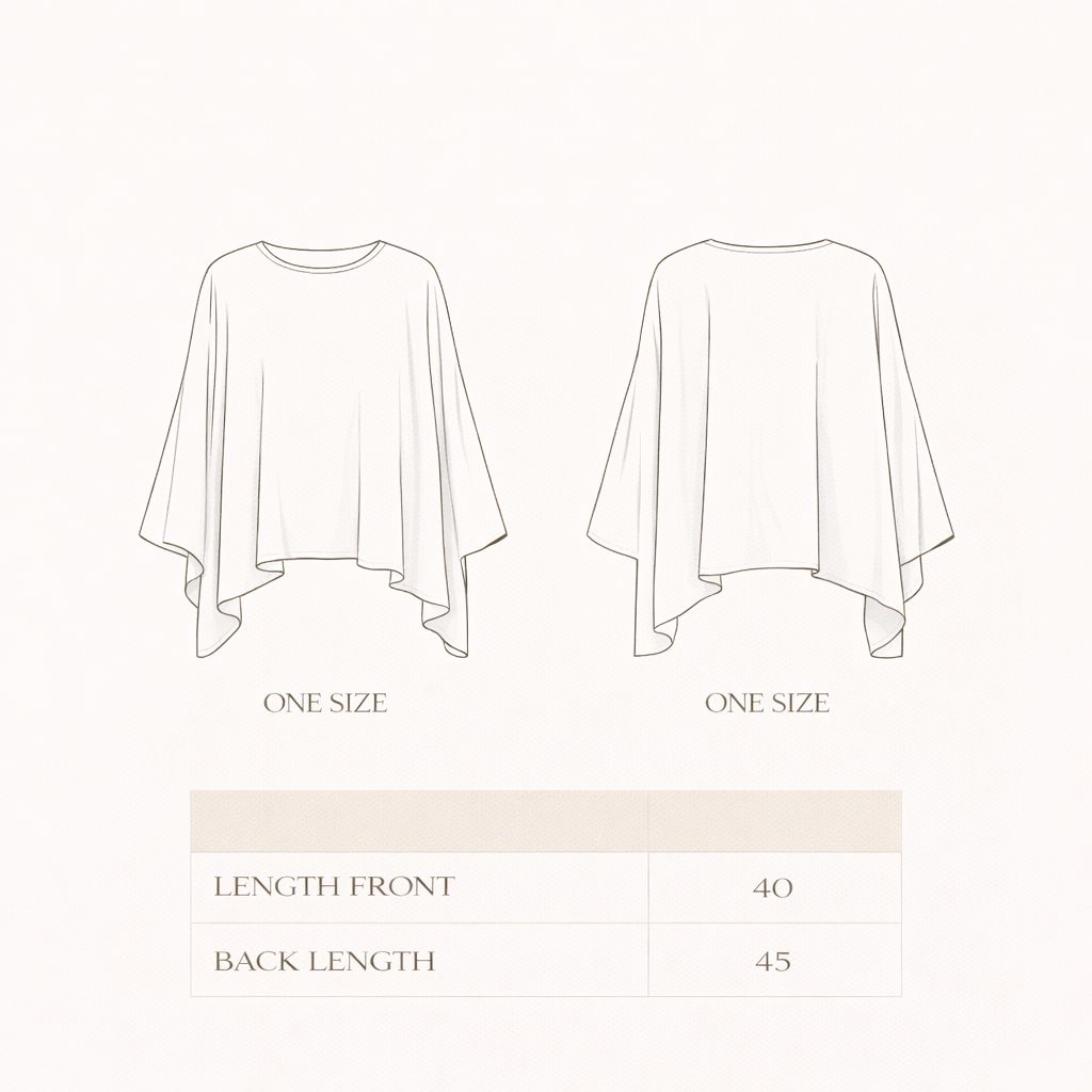 Noir Flow Cape Blouse